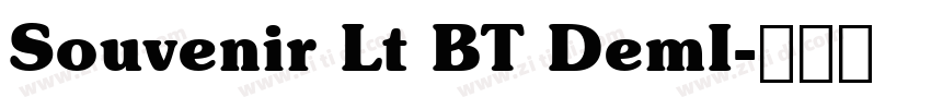 Souvenir Lt BT DemI字体转换